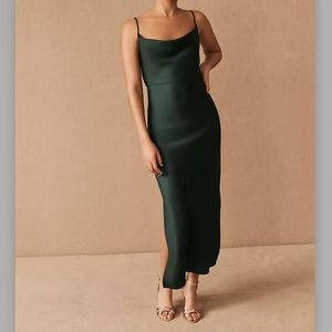 Cali Satin Charmeuse Mid Dress - Size 2